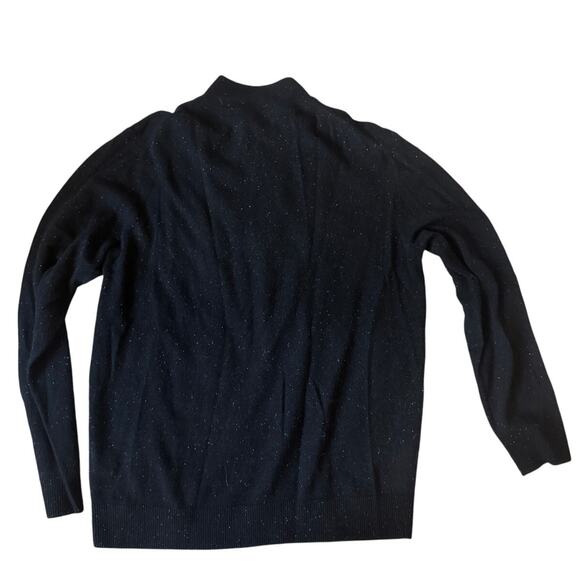 Artefact | 100% Cashmere Black Donegal 1/4-Zip Sweater | Size XL - Picture 3 of 6